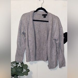 Rachel Zoe Large grey cardigan sweater
